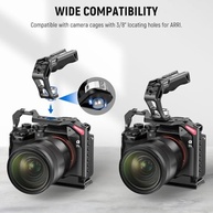 Alça Superior Ergonômica para Câmera | Pinos ARRI 3/8" | Suporta 10kg | HollyWave Preto - imagem 4
