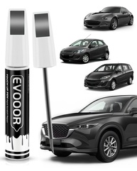 Tinta de Retoque Metálica Cinza 46G para Mazda - Caneta 2 em 1 com Cobertura Perfeita para Arranhões e Lascas - imagem 1