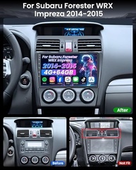 Central Multimídia Android 10 para Subaru Forester 2014-2015: 4GB RAM + 64GB ROM - imagem 3