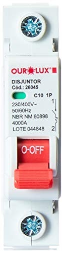Disjuntor Unipolar Ourolux 10A (Curva C) - Proteção Essencial para sua Instalação Elétrica - imagem 2