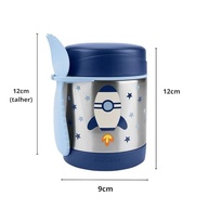 Skip Hop Frasco Isolado para Comida de Bebê com Garfo - Designs Divertidos e Mantém Alimentos Quentes ou Frios - imagem 4