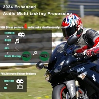 Fone de Ouvido Bluetooth para Moto Q8: Comunicação em Malha para 6 Pilotos e 230h Standby - imagem 4
