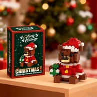 Estatueta de Urso para Decoração de Natal - Peça Decorativa Encantadora - imagem 4