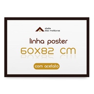 Moldura para Poster Imagem Mapa Arte 60x82 com Acetato Preto - Proteja e Valorize sua Decoração - imagem 1