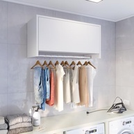 Armário Aéreo Delta Multiuso com Cabideiro – Design Moderno e Prático para Lavanderia e Banheiro - imagem 3