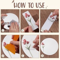 Adesivos de Flores Espelhados - 3 Estilos Realistas para Decoração de Parede, Banheiro, Quarto e Festas - imagem 4
