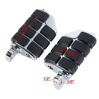 Pedaleiras Cromadas de Alumínio para Motocicleta - Conforto e Estilo para Harley, Yamaha e Mais - imagem 3