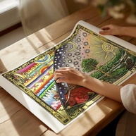 Mapa do Firmamento em Domos - Flammarion Flat Earth 40,6x50,8cm - Decoração Astronômica para Parede - imagem 5