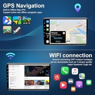 Central Multimídia Android 13 para Dodge Dart 2012-2016: GPS, CarPlay Sem Fio, 4+64GB e Tela 9" - imagem 5
