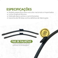 Kit Palhetas Híbridas Mouwa MH2618 + Traseira para Outback (2009-2013) - Visibilidade Máxima! - imagem 4