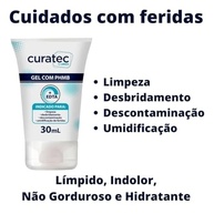 Gel de Limpeza Antimicrobiano 30ml Curatec - PHMB 1% para Feridas e Queimaduras - imagem 4