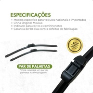 Kit Palheta Híbrida Mouwa MH2620 + Traseira para Land Rover Discovery Sport (2014-2024) - imagem 3