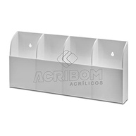 Suporte de Parede em Acrílico Branco para 4 Controles – Organize com Estilo e Praticidade - imagem 4