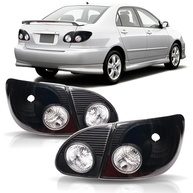 Conjunto de Lanternas Traseiras Pretas para Toyota Corolla 2003-2008 - Par Completo (4 Peças) - imagem 2