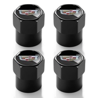 Tampas de Válvula de Pneu Premium para Cadillac: Estilo e Proteção para Seu Escalade, CT4, CT5, CT6 e Mais (4 Unidades Pretas) - imagem 1