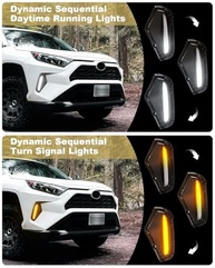 Kit Faróis de Neblina LED com DRL Âmbar para Toyota RAV4 2019-2025 - Segurança e Estilo - imagem 5