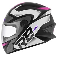 Capacete Fechado Pro Tork R8 Pro Brilhante Preto e Rosa - Segurança e Estilo para Você! - imagem 2