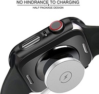 Capinha Case Protetora Transparente/Preta para Apple Watch Series 3/4/5/SE/6 (40mm/42mm) - Proteção Completa 2 em 1 - imagem 3