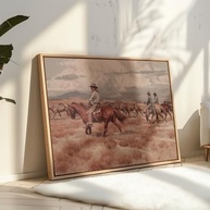 Poster Master - Pôster Cowboy Vintage | Arte Ocidental Rústica para Decoração de Parede - imagem 5