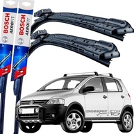 Par de Palhetas Limpador Parabrisa Bosch Aerofit Silicone para Cross Fox (2005-2009) - Visibilidade e Durabilidade Superior - imagem 2