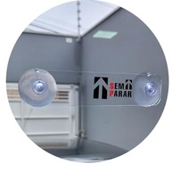 Suporte Acrílico Transparente para Tag de Pedágio com Ventosas Seguras para Parabrisa - imagem 2