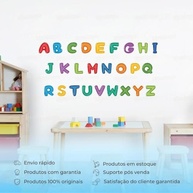 Adesivo de Parede Alfabeto Infantil Educativo Lavável - Seguro e Fácil de Aplicar - imagem 3