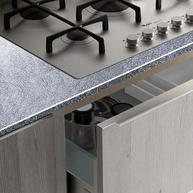 Papel de Parede Metálico Impermeável 40cm x 2m - Adesivo Resistente ao Calor para Cozinha, Armários e Prateleiras - imagem 5