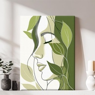 Arte de Parede em Tela emoldurada 19x28cm - Design Abstrato Moderno para Decoração de Casa e Escritório - imagem 1