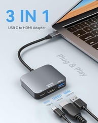Adaptador USB-C para HDMI 4K 60Hz Vilcome: Expanda seu Dispositivo com PD e USB 3.0 - imagem 3