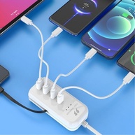 Extensão 4 Portas USB-C PD 66W + USB-A: Carregamento Rápido e Organização Total - imagem 2