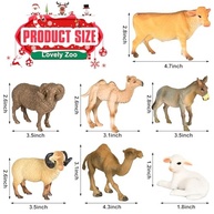 Conjunto de Presépio 7 Peças - Figuras Animais Tradicionais para Decoração Natalina - imagem 4