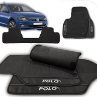 Jogo de Tapetes Automotivos Emborrachados para VW Polo 2018-2023 - 3 Peças Premium - imagem 1