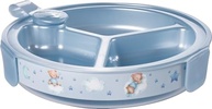 Plasútil Kit Refeição Bebê 4 Peças com Prato Térmico Azul - Seguro, Prático e Ergonômico - imagem 3