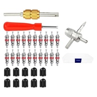 Kit Completo 33 Peças QccHieUs: Remoção e Instalação de Núcleo de Válvula de Pneu para Carros, Motos e Bicicletas - imagem 2