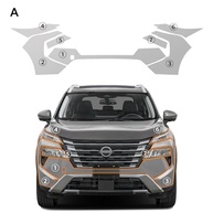 Película Protetora TPU 8,5 Mil para Nissan Rogue 2024-2025 | PPF Transparente Anti-Riscos com 7 Peças - imagem 3