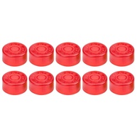 Kit 10 Botões Protetores Plástico Vermelho para Footswitch de Pedais - imagem 1