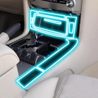 Película Protetora TPU XIUXIYING para Tela de Navegação Lexus LX 570 2012-2015: Anti-Arranhões e Interior Impecável - imagem 1
