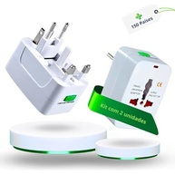 Kit 2 Adaptadores de Tomada Universal Premium: Viaje Conectado pelo Mundo! - imagem 2