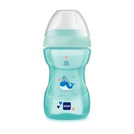 Copo MAM Fun to Drink 270ml Azul - Transição Perfeita para Bebês Aprenderem a Beber - imagem 4