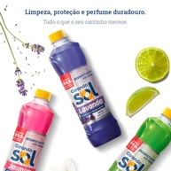 Desinfetante Perfumado Talco Girando Sol 5L - Elimina 99,9% dos Germes com Fragrância Duradoura - imagem 4