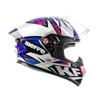 Capacete Bieffe B-12 KF Branco Perolado/Roxo 58: Segurança e Estilo para Sua Moto - imagem 4