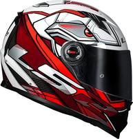 Capacete LS2 FF358 Xdron Preto e Vermelho - Segurança e Estilo para Sua Pilotagem - imagem 1