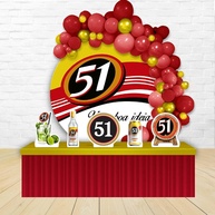 Kit Decoração Painel Redondo Festa Temática Cachaça Pinga 51 - Ideal para Aniversários Infantis - imagem 1