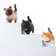 Chaveiro gatinho de liga leve pingente de desenho animado animal carro gato japonês chaveiro (8-1 peça) - imagem 5