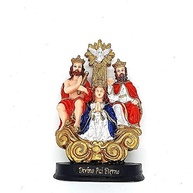 Escultura Divino Pai Eterno em Resina 15 cm - Estatua da Santa Trindade Pintada à Mão - imagem 5