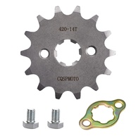 Roda Dentada Dianteira 420 14T 17mm para Motos 50cc-160cc | Pit Bikes, ATVs e Karts - imagem 1