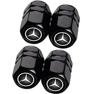 Tampas de válvula de pneu e chaveiro de metal Combo compatível com Mercedes Benz Série CESM CLK GLK GL AB AMG, tampas de proteção contra poeira para pneus de carro, acessórios de carro - imagem 3