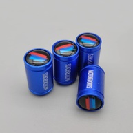 Tampas de Válvula de Pneu em Alumínio Azul para BMW Série 1-8, X1-X7, Z4 - Proteção e Estilo Esportivo (4 Unidades) - imagem 1