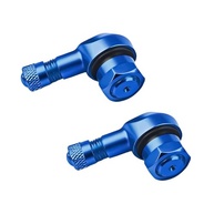 2x Hastes de Válvula de Pneu de Moto 90° CNC Alumínio - Segurança e Estilo - imagem 2