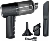 Aspirador de Pó Portátil USB Premium 2000mAh: Limpeza Rápida e Eficiente para Carro e Casa (Preto) - imagem 3